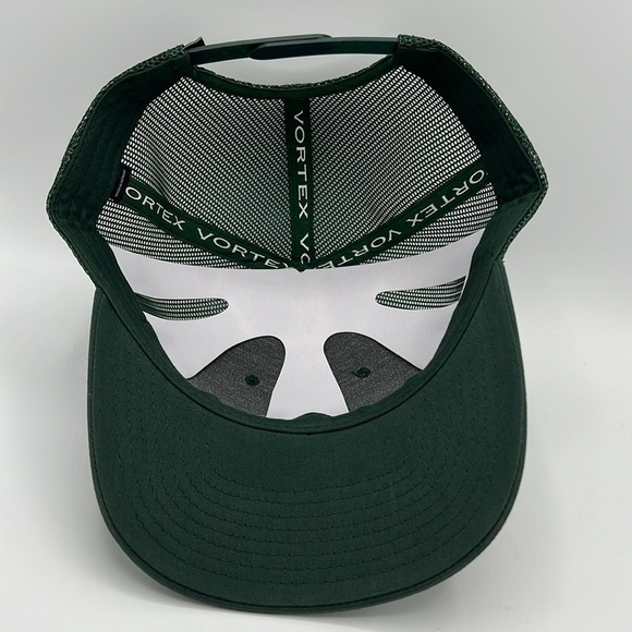 VORTEX GREEN MESH TRUCKER BALL CAP HAT BRAND NEW WITH TAGS OSFM - Picture 6 of 7